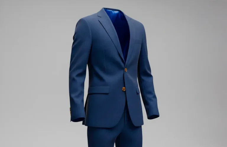 Blå skræddersyet jakkesæt