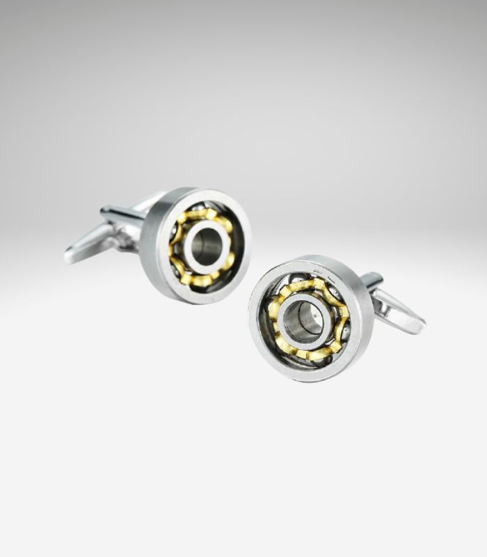 Kugleleje sølvfarvede manchetknapper