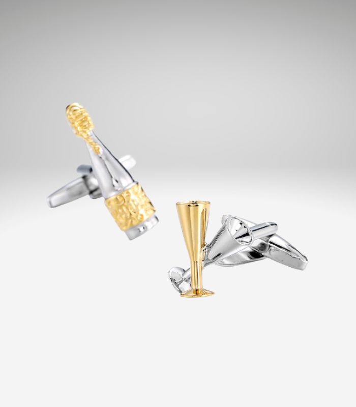 Champagne/Fest og nytår manchetknapper