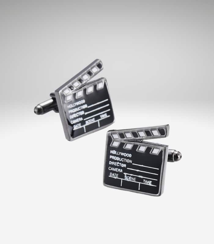 Klaptræ/ Movie clapper manchetknapper