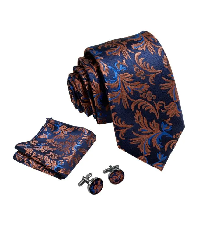 Elegant Navy Paisley Slips