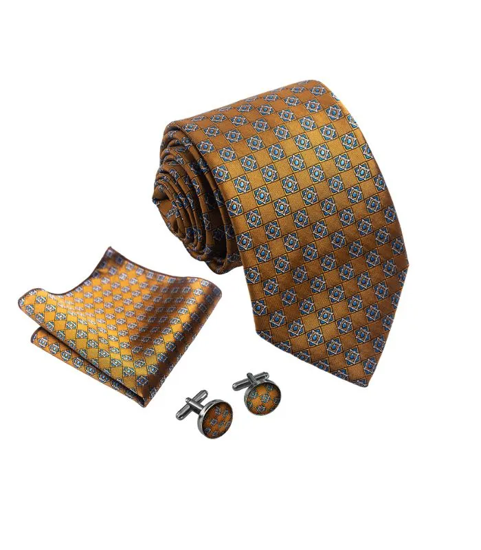 Geometrisk Guldfarvet Slips