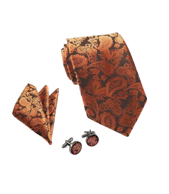Brun/orange Paisley Slips