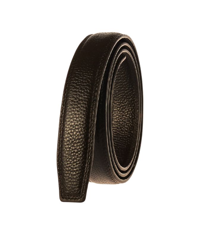 Mørkebrunt topgrain læderbælte
